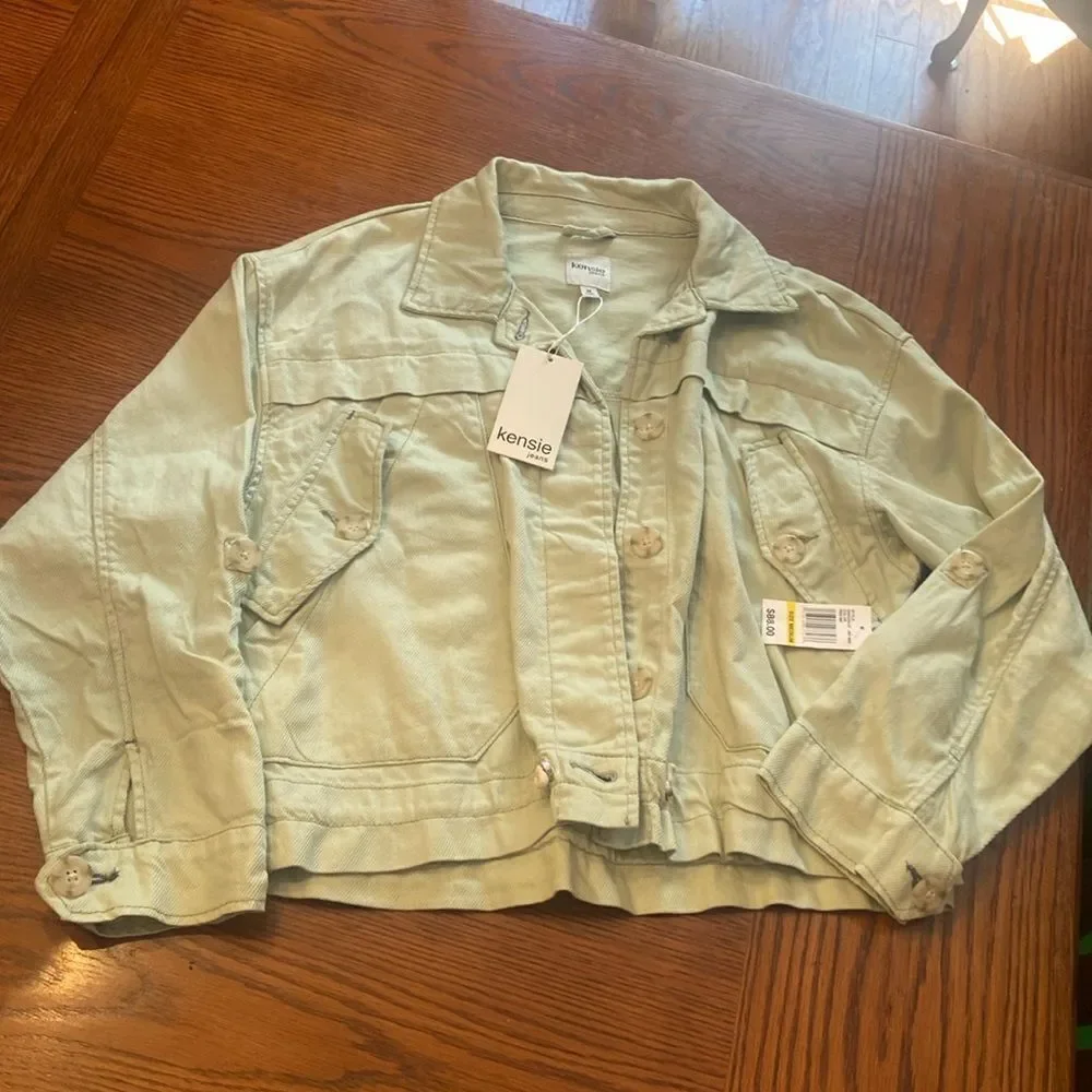 NWT Kensie Jeans Green (fresh mint) jacket size M